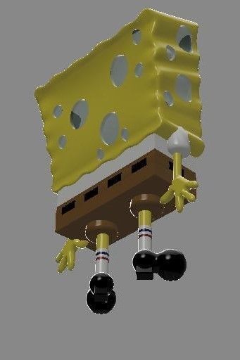 sponge bob model 3D print model_3