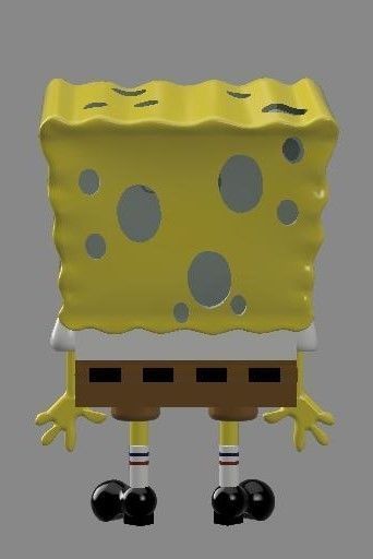 sponge bob model 3D print model_6