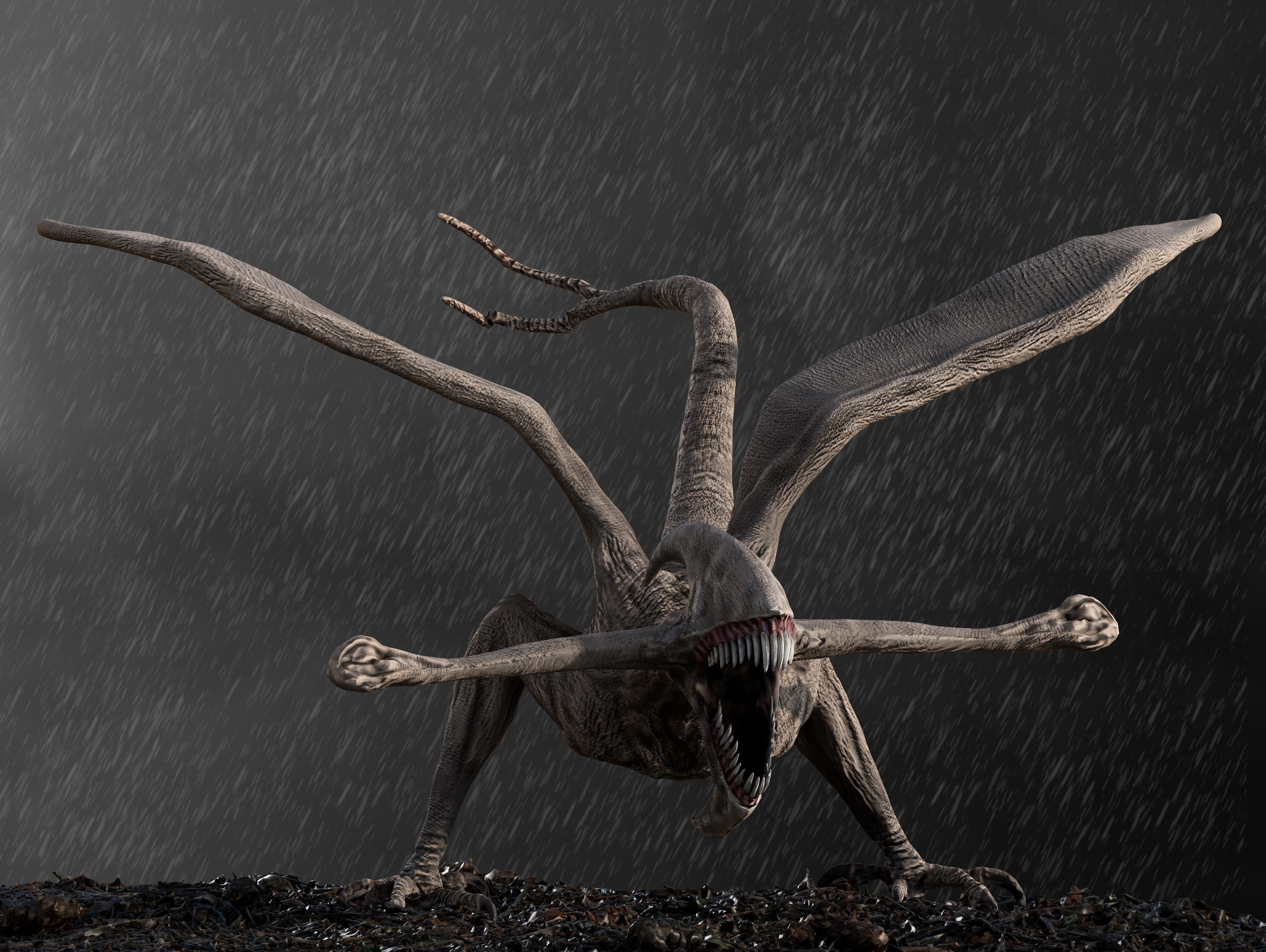 Bioraptor  Low-poly 3D model_7