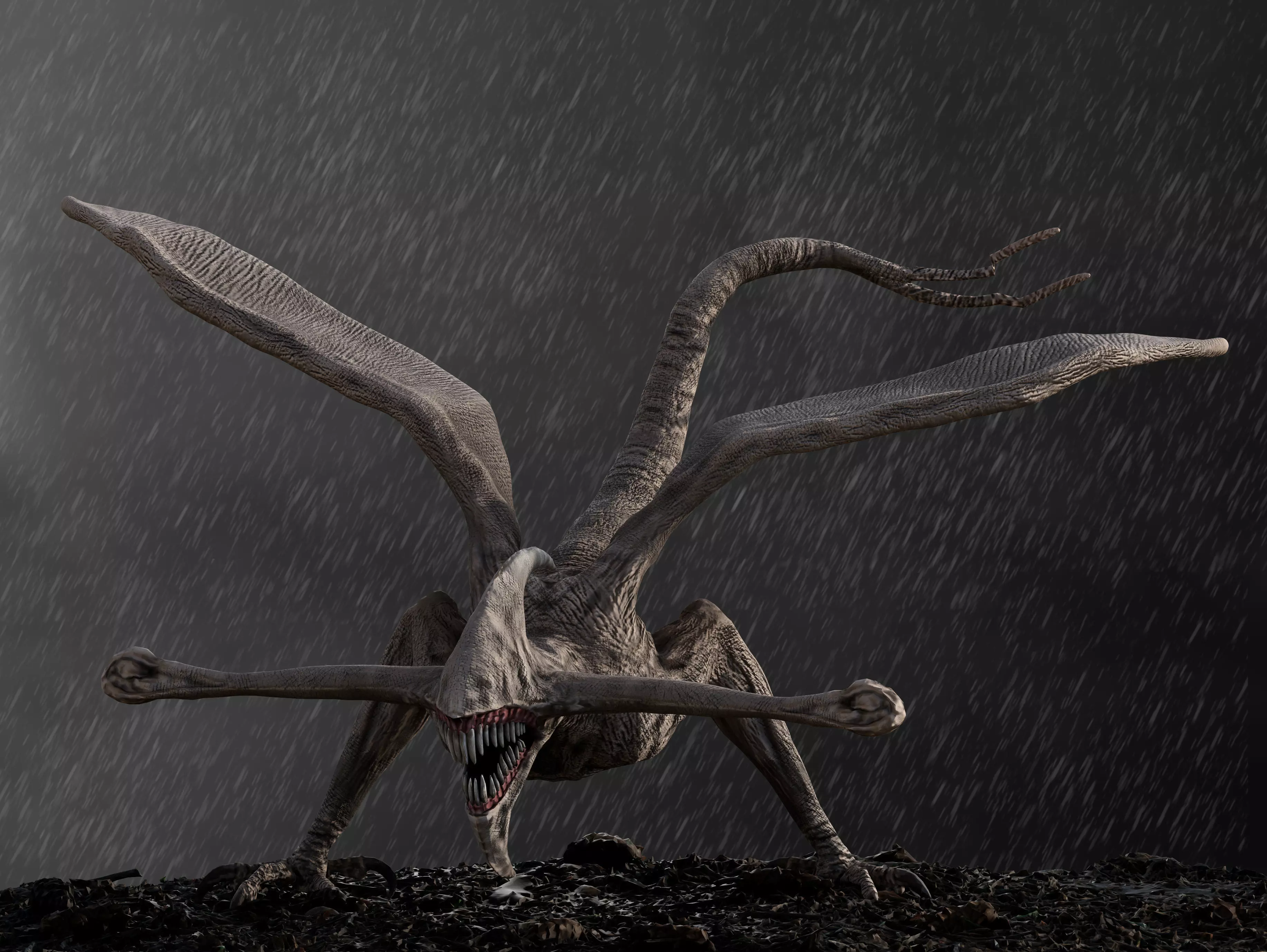 Bioraptor  Low-poly 3D model_0