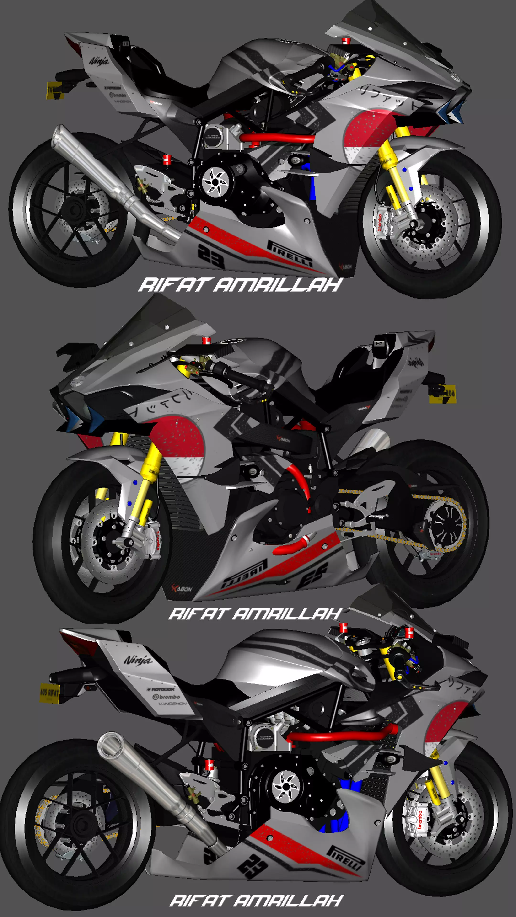 H2 3D full modification 3D model_0