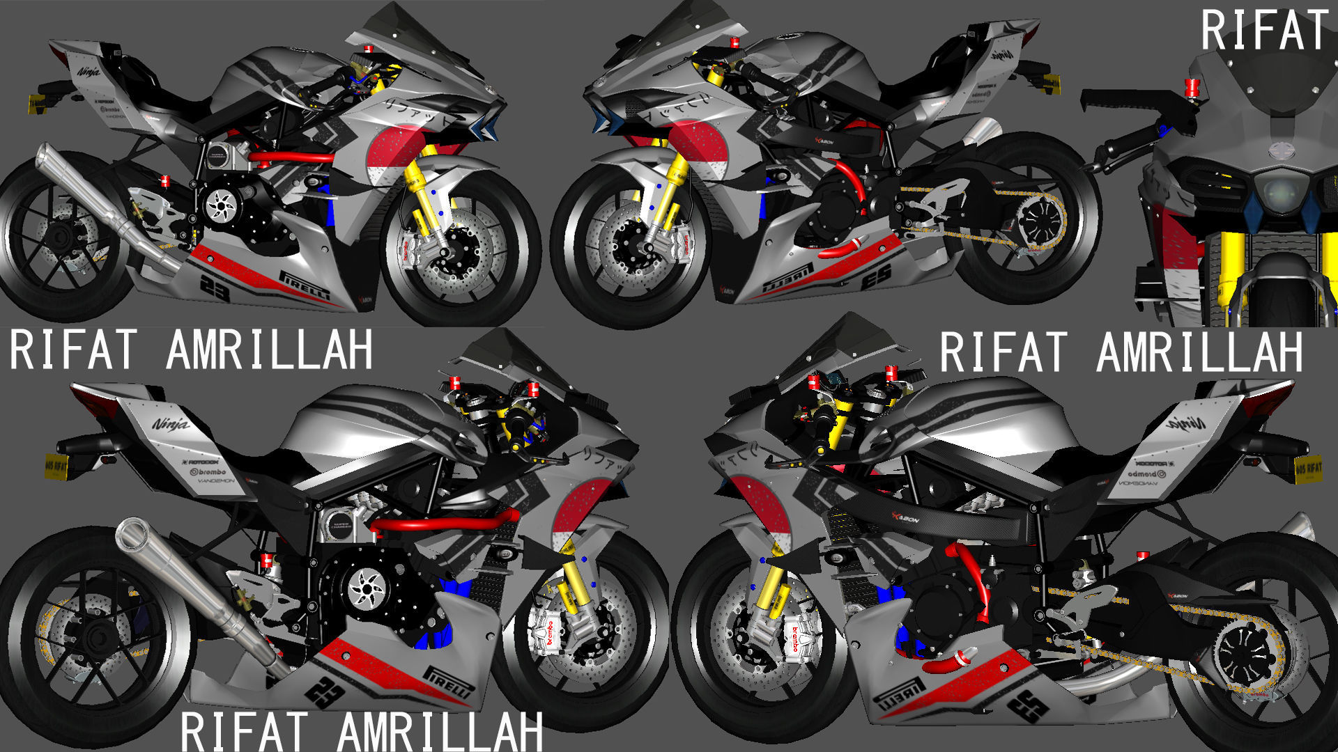 H2 3D full modification 3D model_1