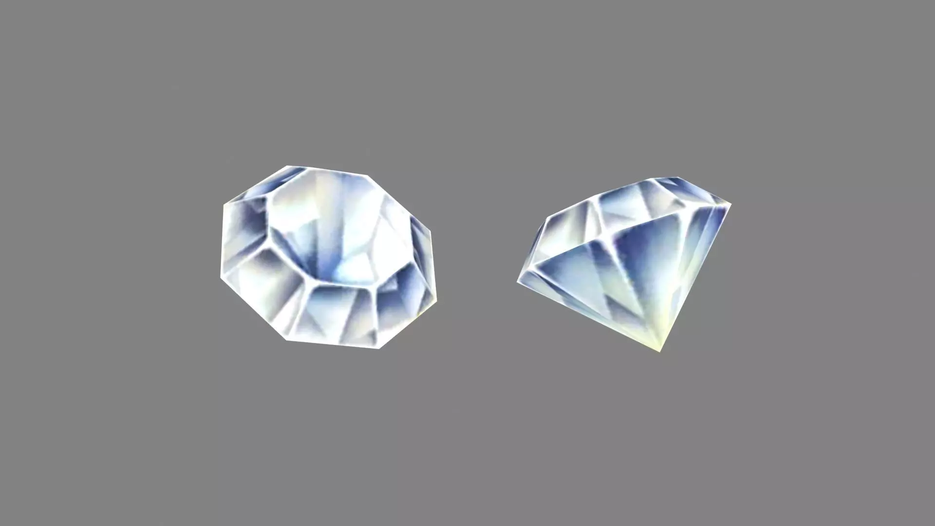 Cartoon Diamond Rasterization 3D model Cartoon diamond VR / AR / low-poly | CGTrader