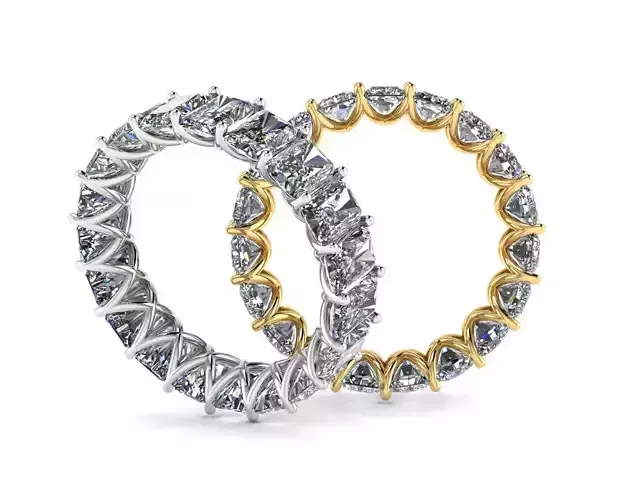 Diamond Eternity Ring 3d model 3D print model 