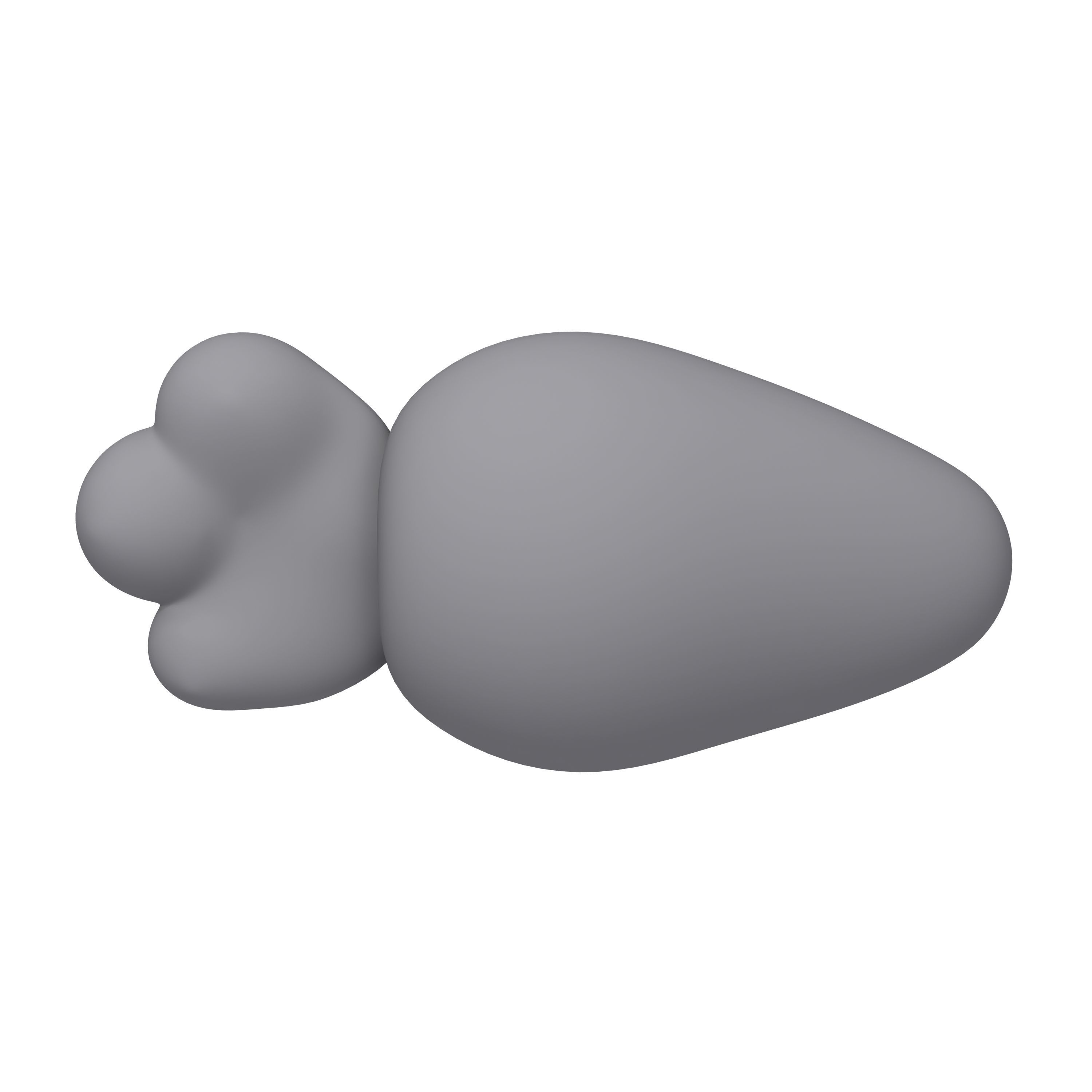 Carrot cartoon 02 3D model_12