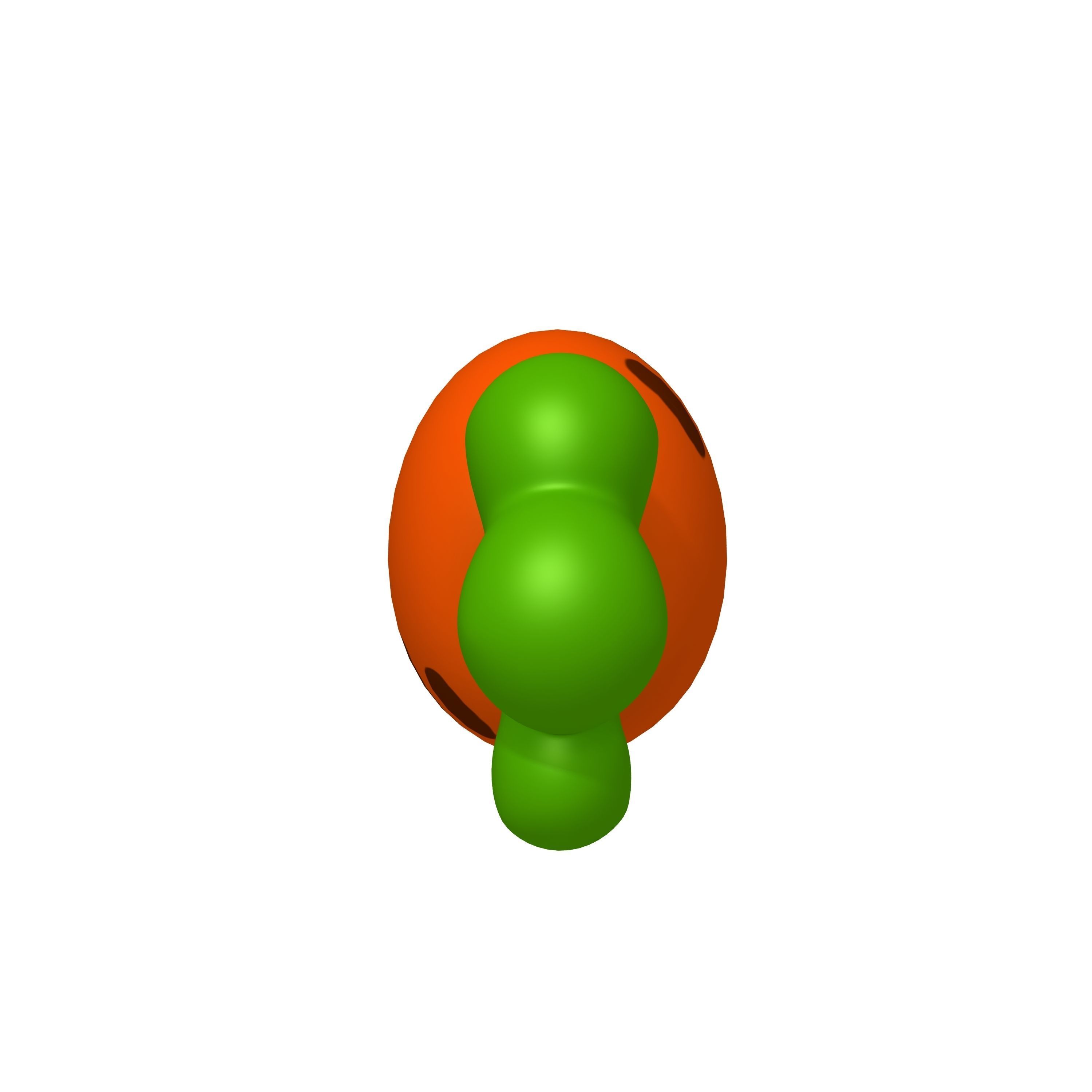 Carrot cartoon 02 3D model_3