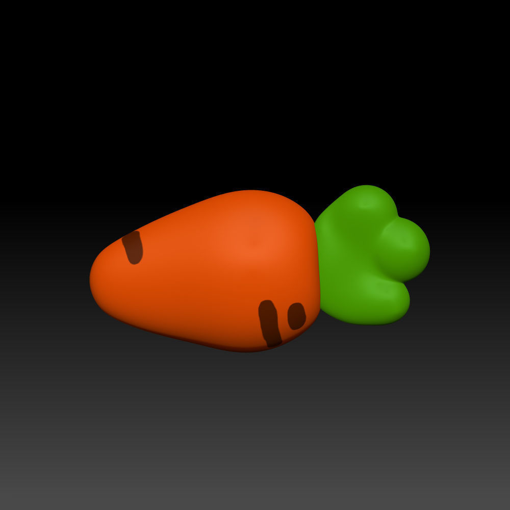 Carrot cartoon 02 3D model_20