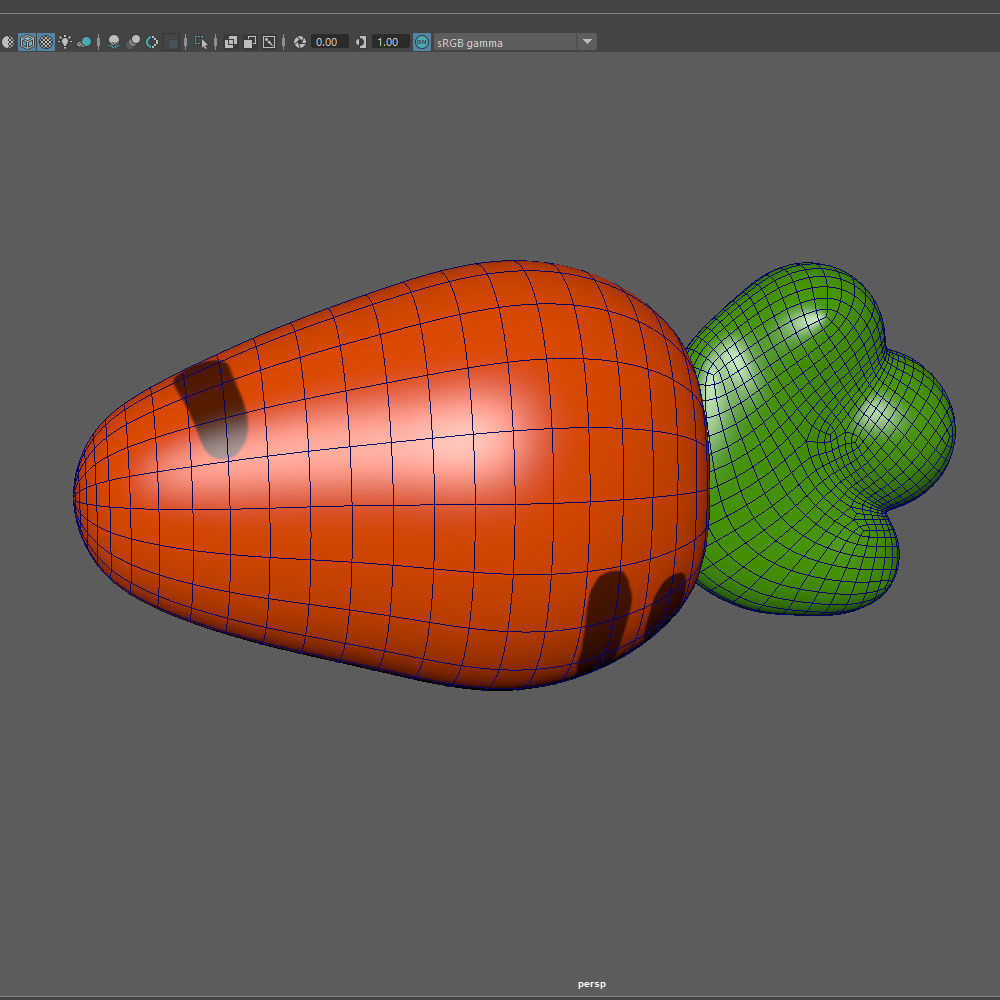 Carrot cartoon 02 3D model_18