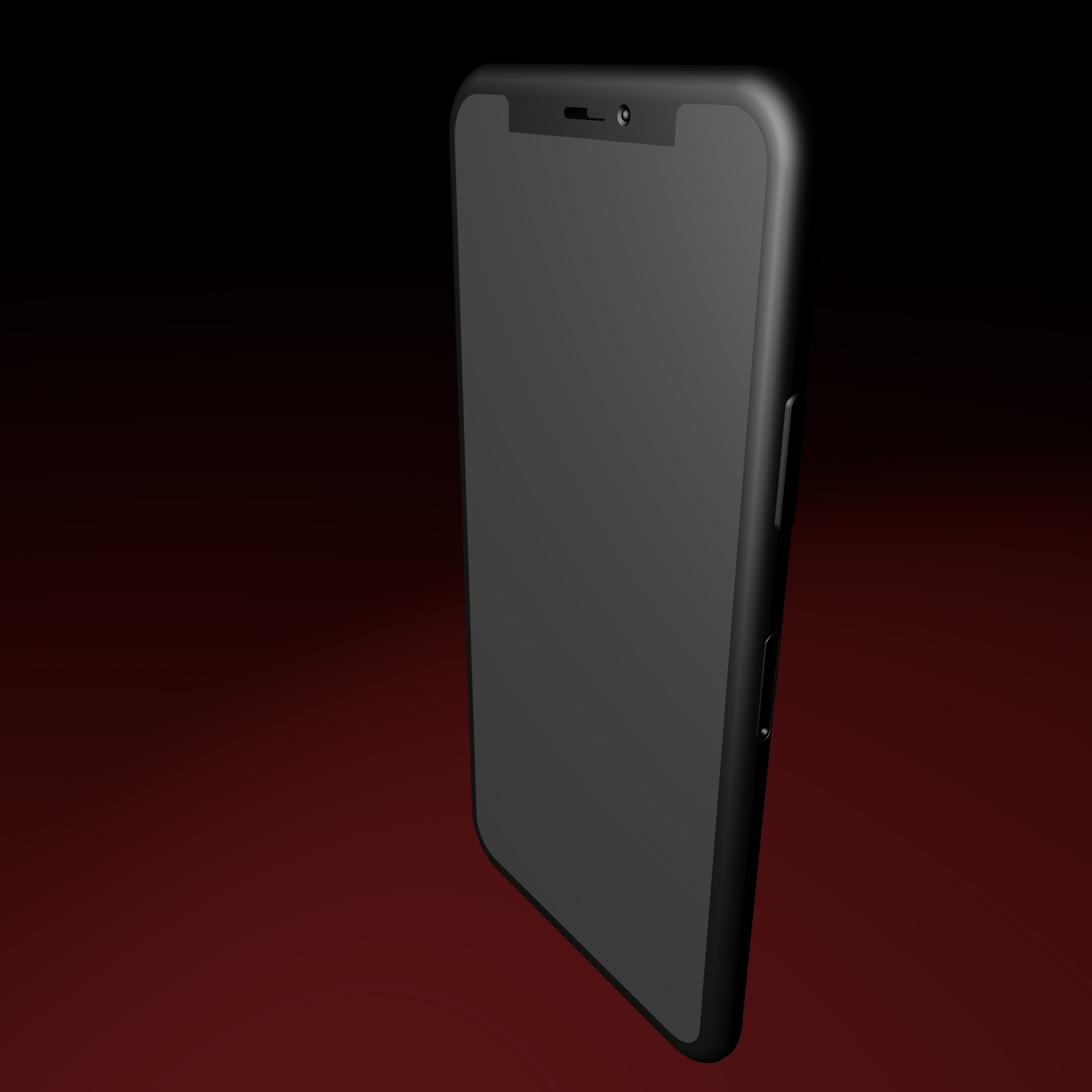 Iphone X 3D model apple xr 3D model_4
