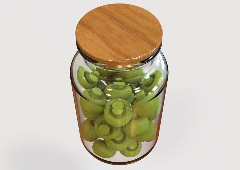 Glass Jar Storage 3D print model_18