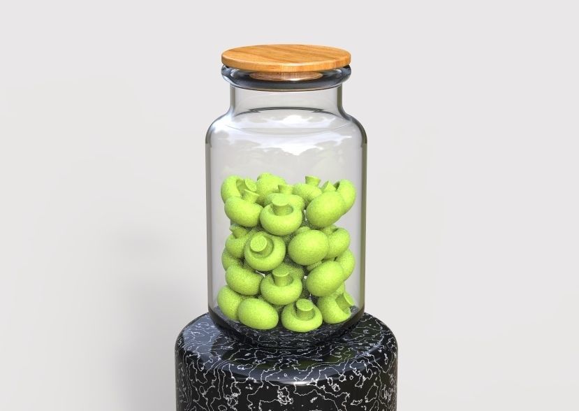 Glass Jar Storage 3D print model_10