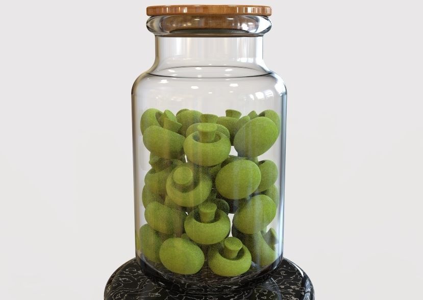 Glass Jar Storage 3D print model_1