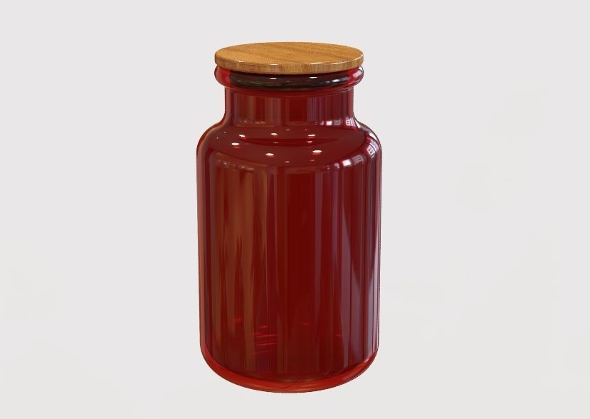 Glass Jar Storage 3D print model_25
