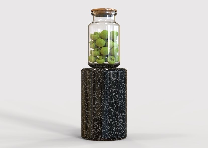 Glass Jar Storage 3D print model_14