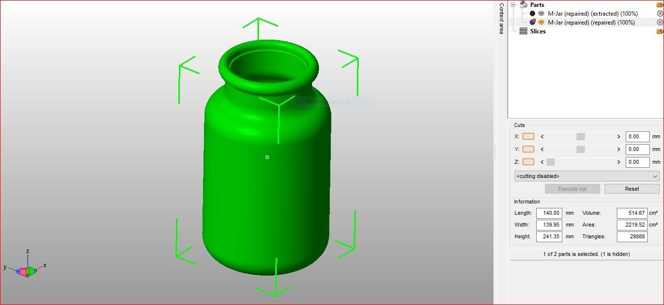 Glass Jar Storage 3D print model_36