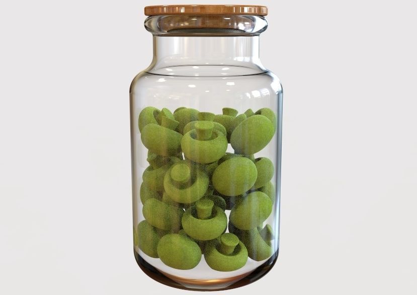 Glass Jar Storage 3D print model_2