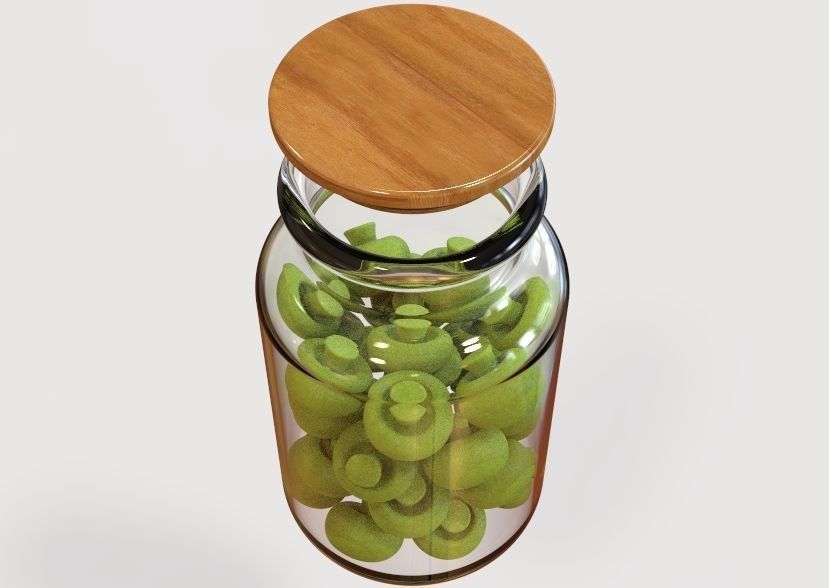 Glass Jar Storage 3D print model_17