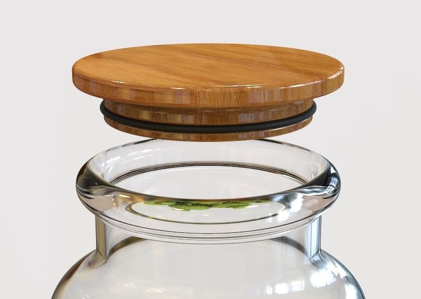 Glass Jar Storage 3D print model_16