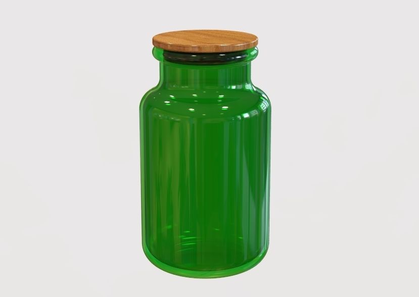 Glass Jar Storage 3D print model_26