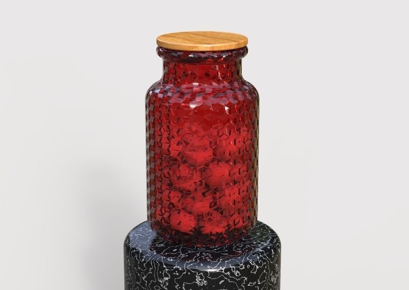 Glass Jar Storage 3D print model_8