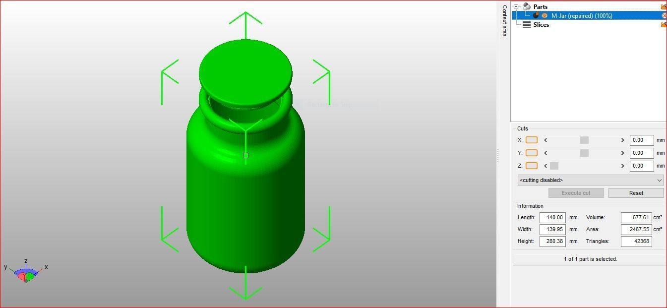 Glass Jar Storage 3D print model_33