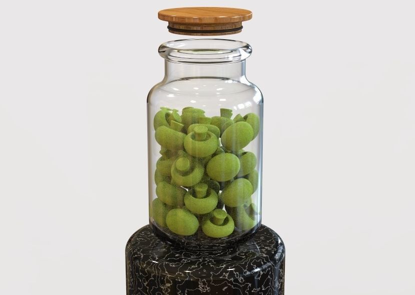 Glass Jar Storage 3D print model_13