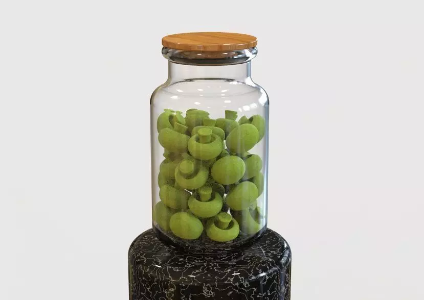 Glass Jar Storage 3D print model_0