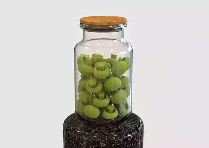 Glass Jar  Storage 3D print model