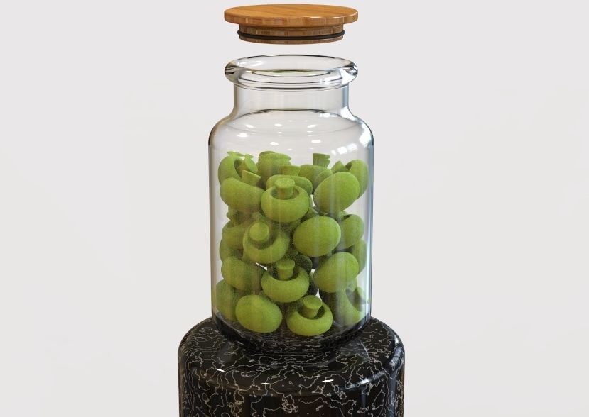 Glass Jar Storage 3D print model_15