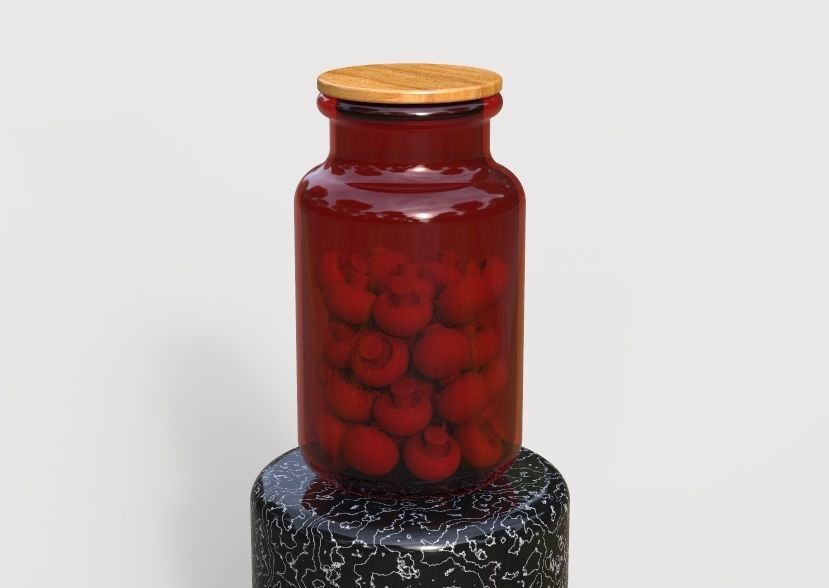 Glass Jar Storage 3D print model_6