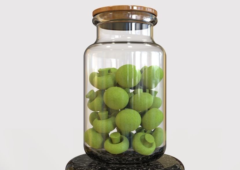 Glass Jar Storage 3D print model_19