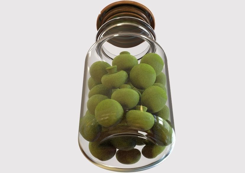 Glass Jar Storage 3D print model_3