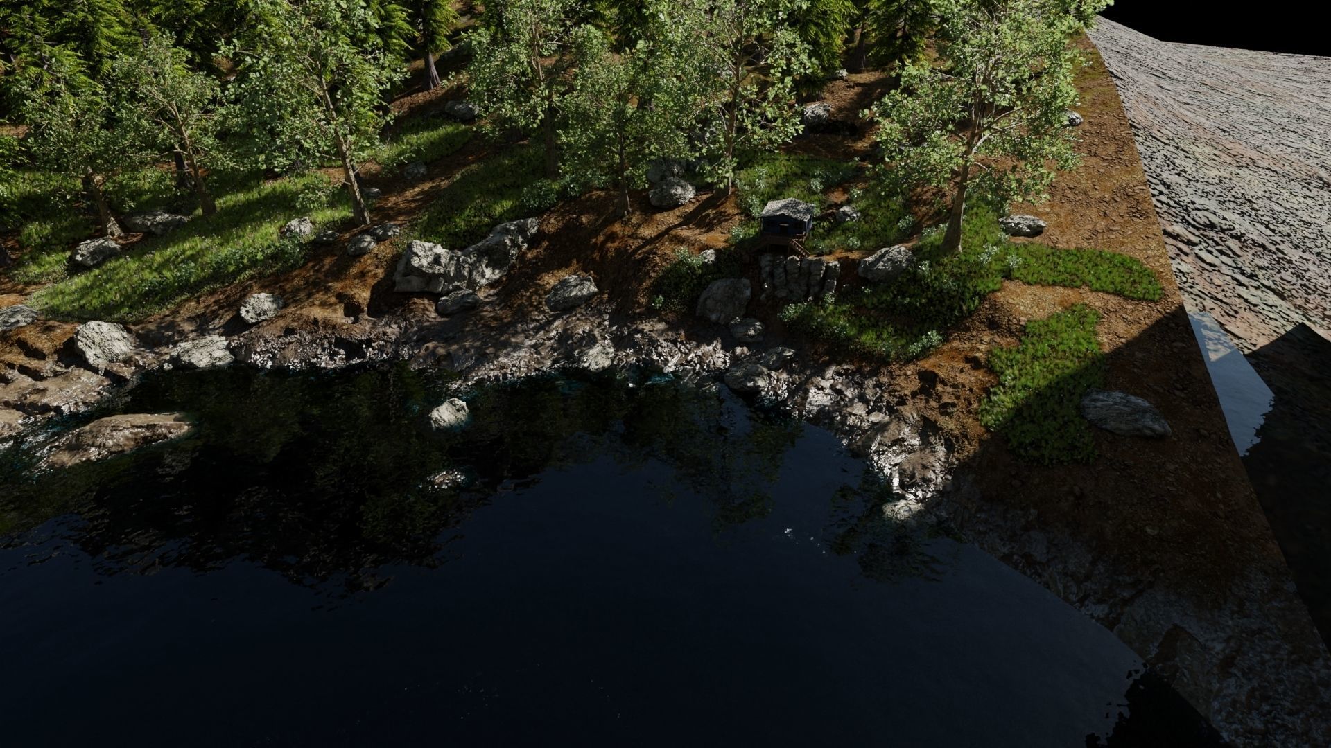 Cabin Scene 3D model_5