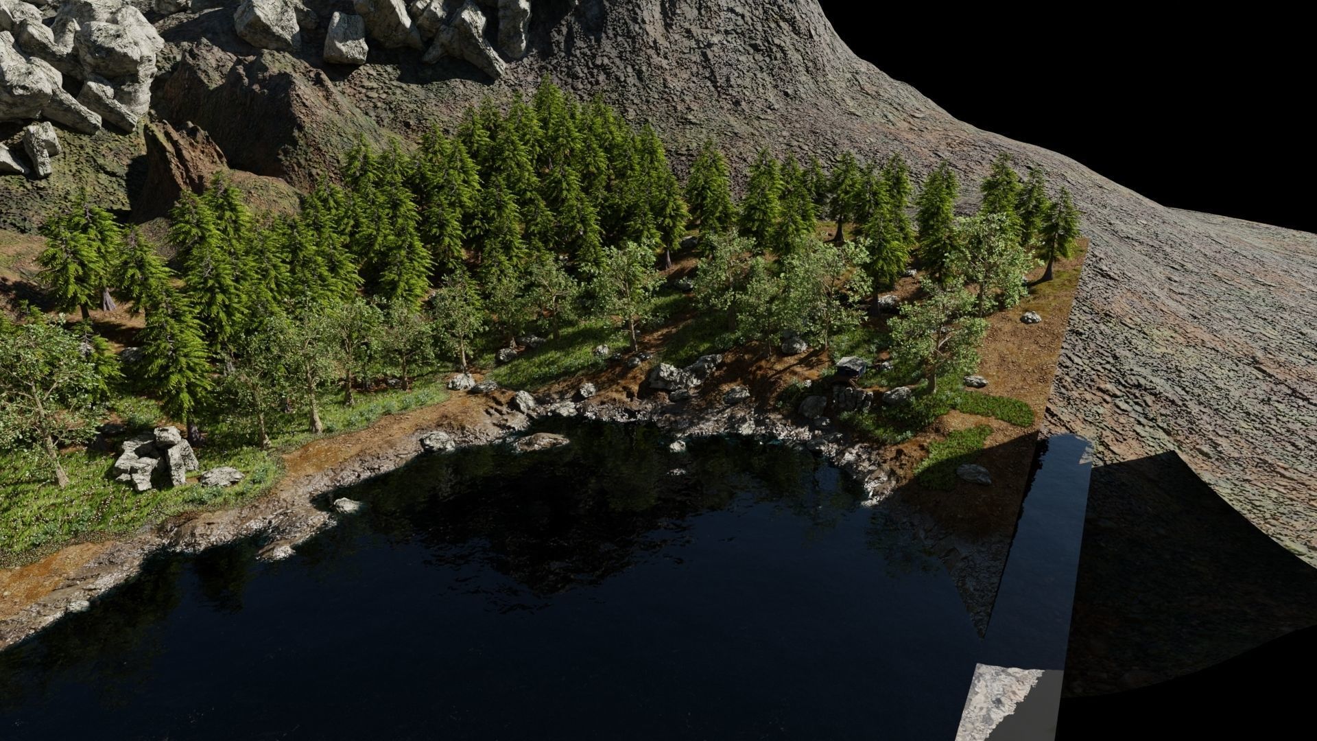 Cabin Scene 3D model_6