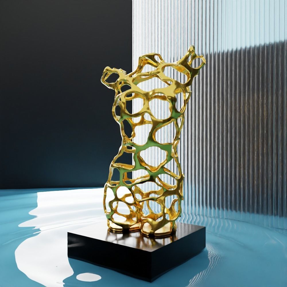 Abstract Female Torso 3D print model_3