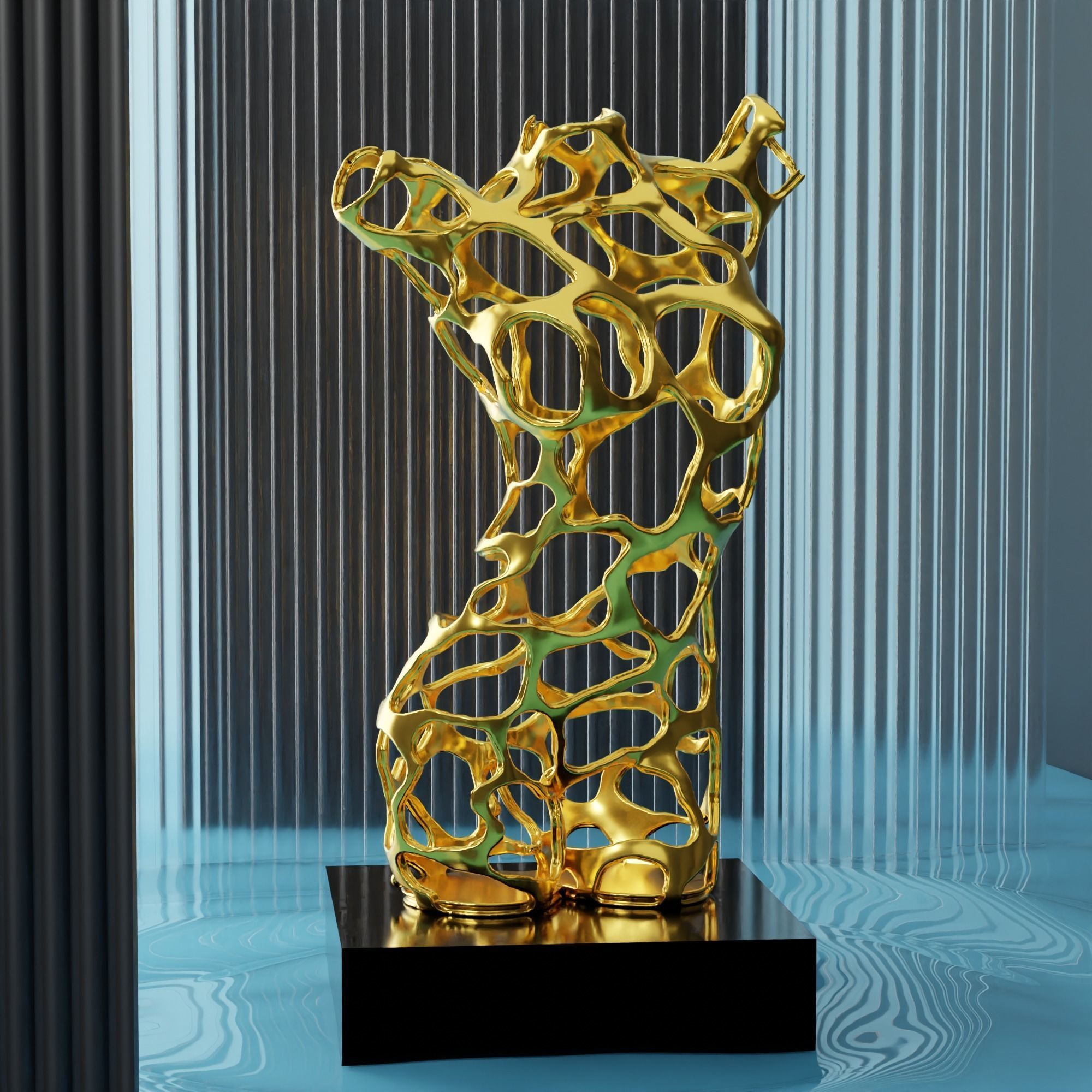 Abstract Female Torso 3D print model_1