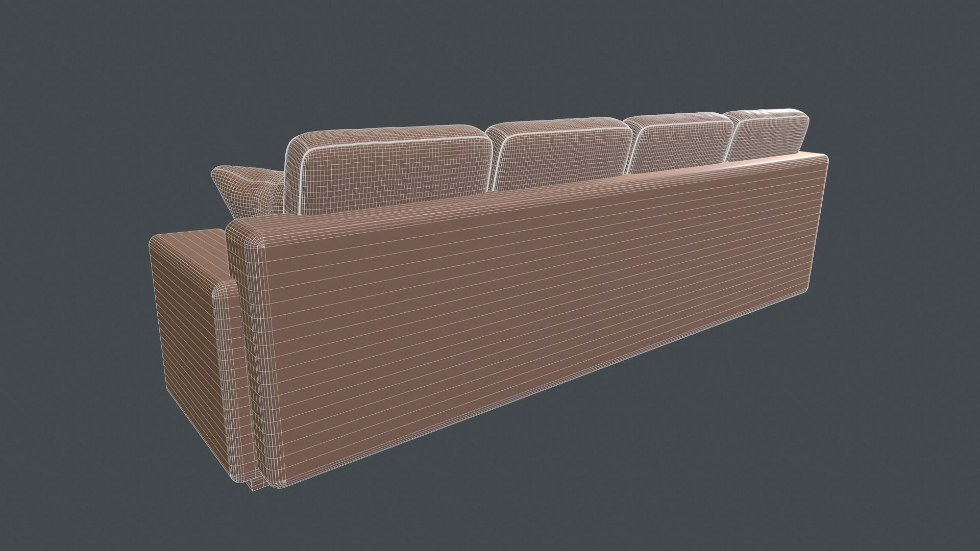 L-shaped Sofa 3D model_9