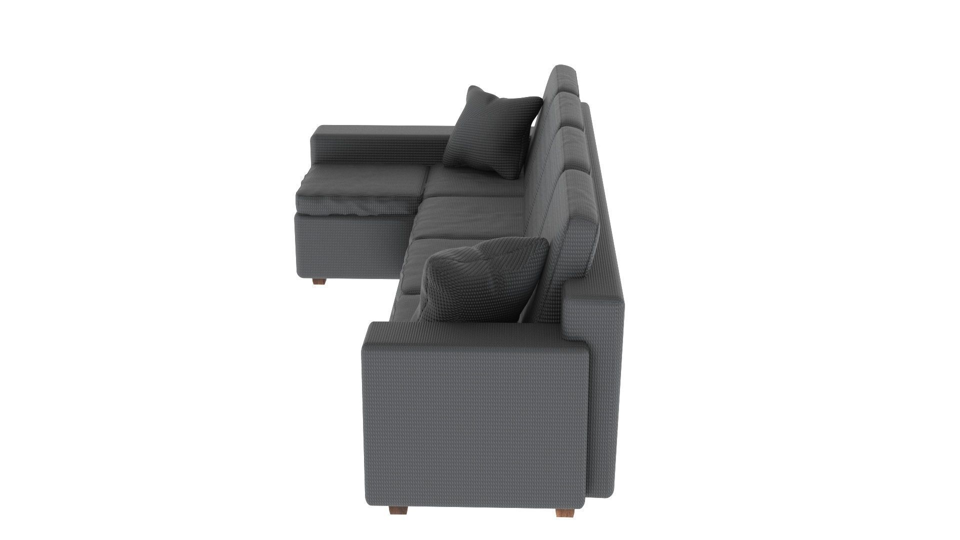 L-shaped Sofa 3D model_4