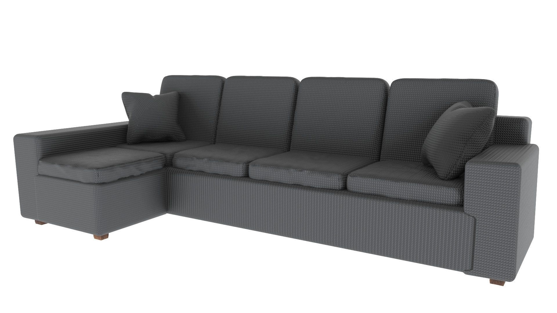 L-shaped Sofa 3D model_1