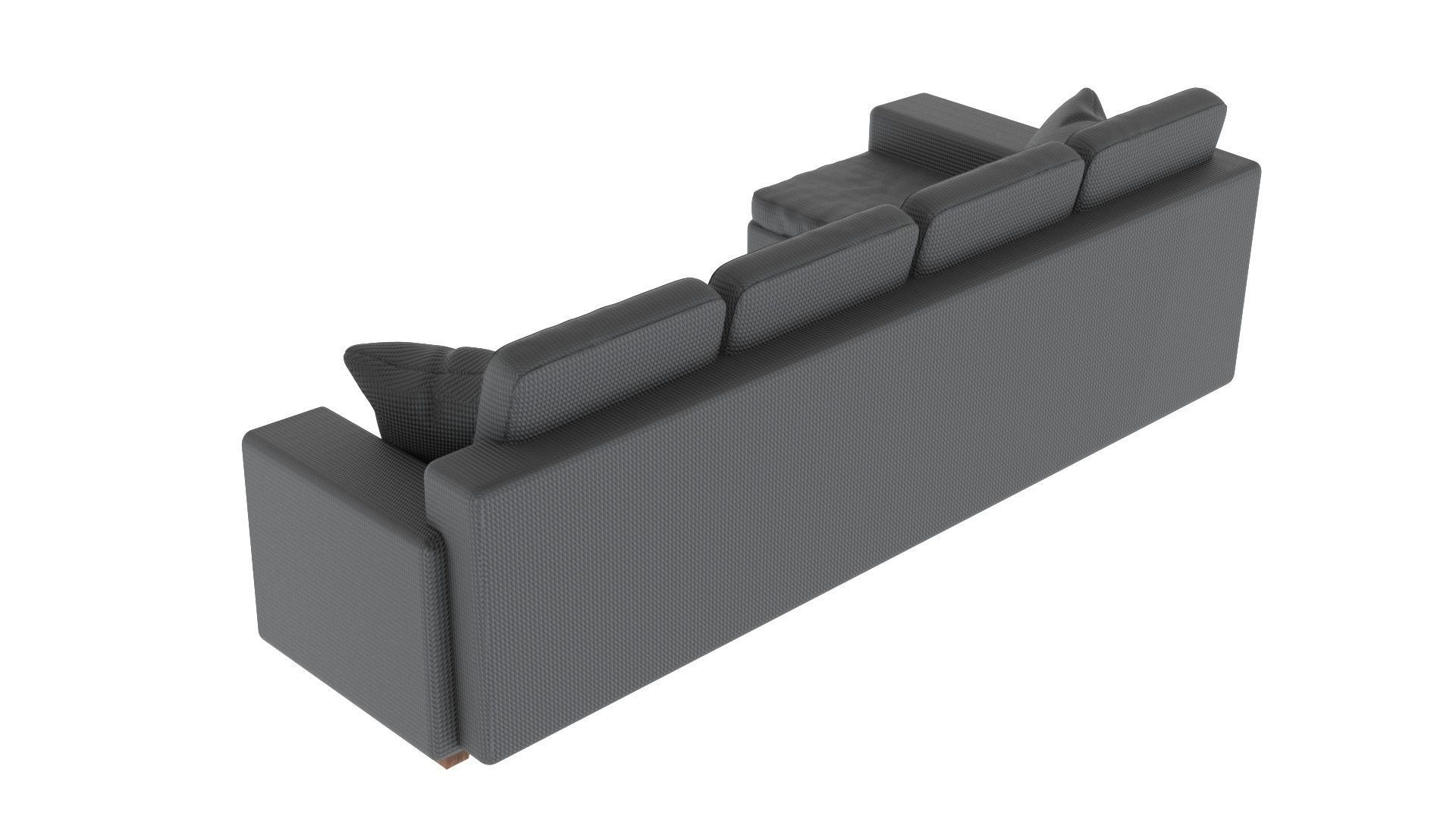 L-shaped Sofa 3D model_5