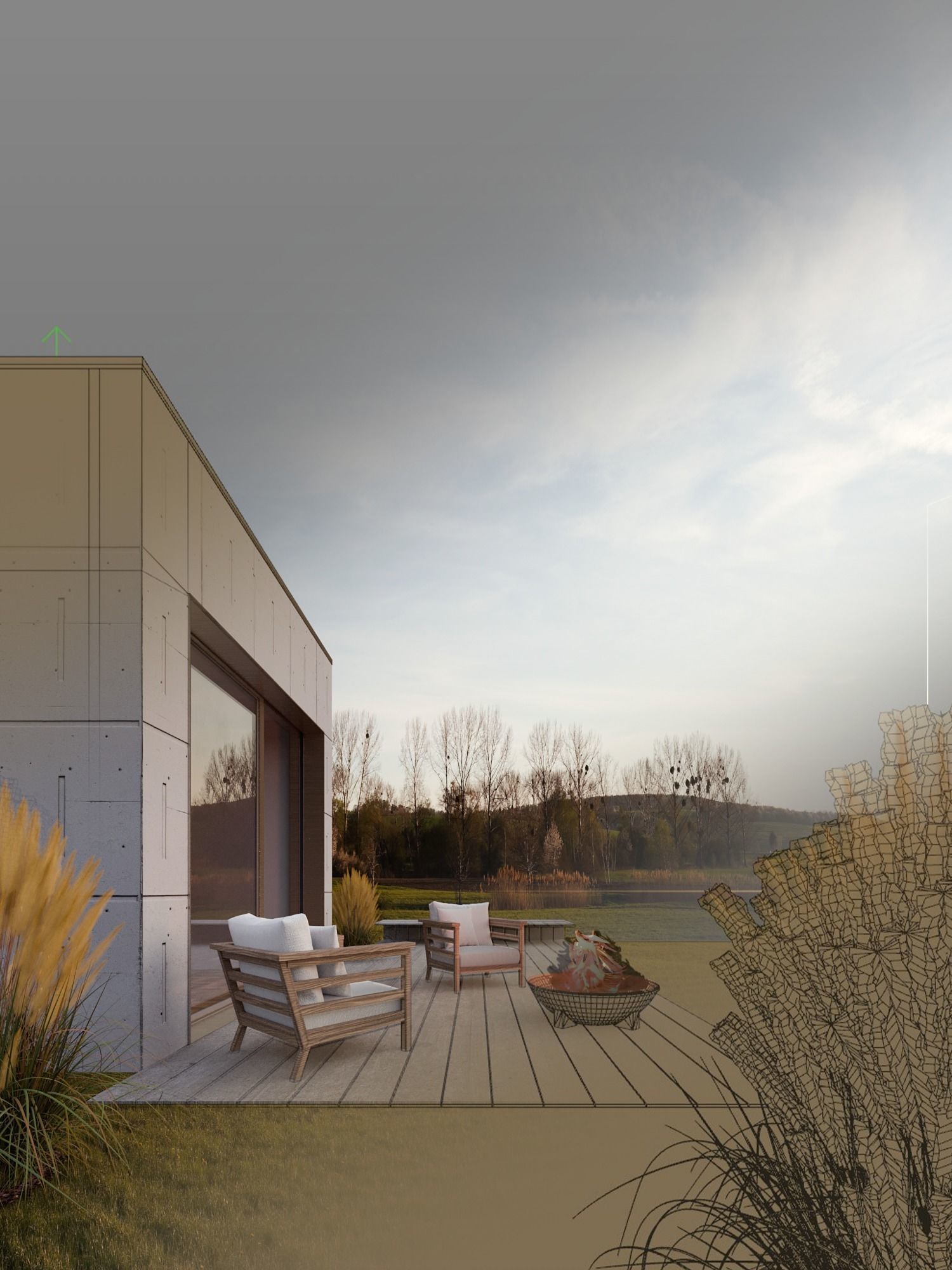 BEUTIFUL SUNSET Low-poly 3D model_2