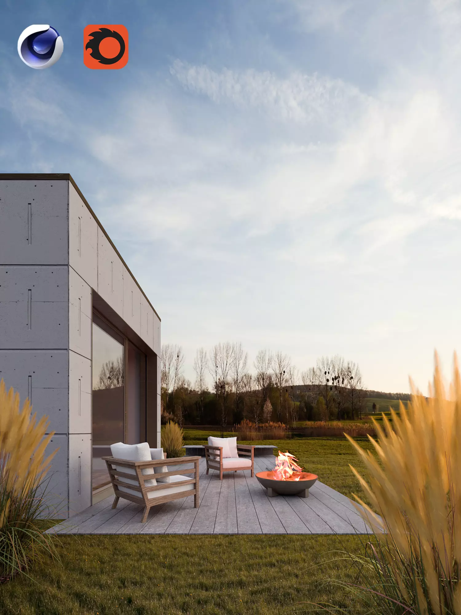 BEUTIFUL SUNSET Low-poly 3D model_0