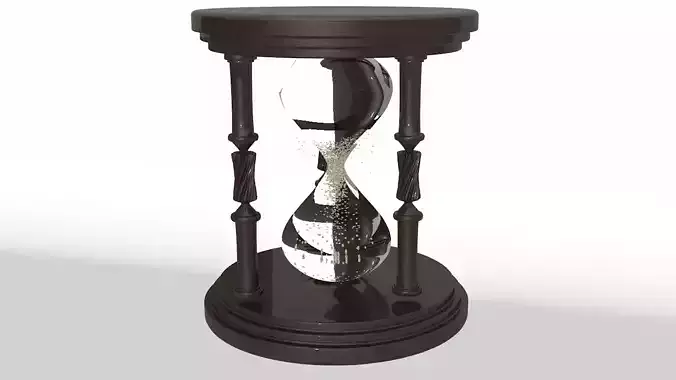3D Sand Watch Model with animation