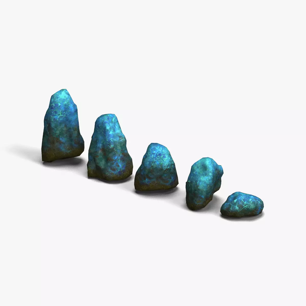 Rock Set 03 - Magic Low-poly 3D model_0