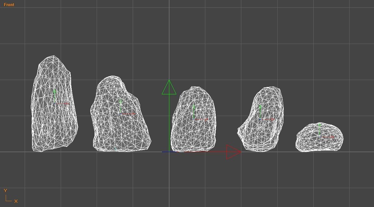 Rock Set 03 - Magic Low-poly 3D model_24