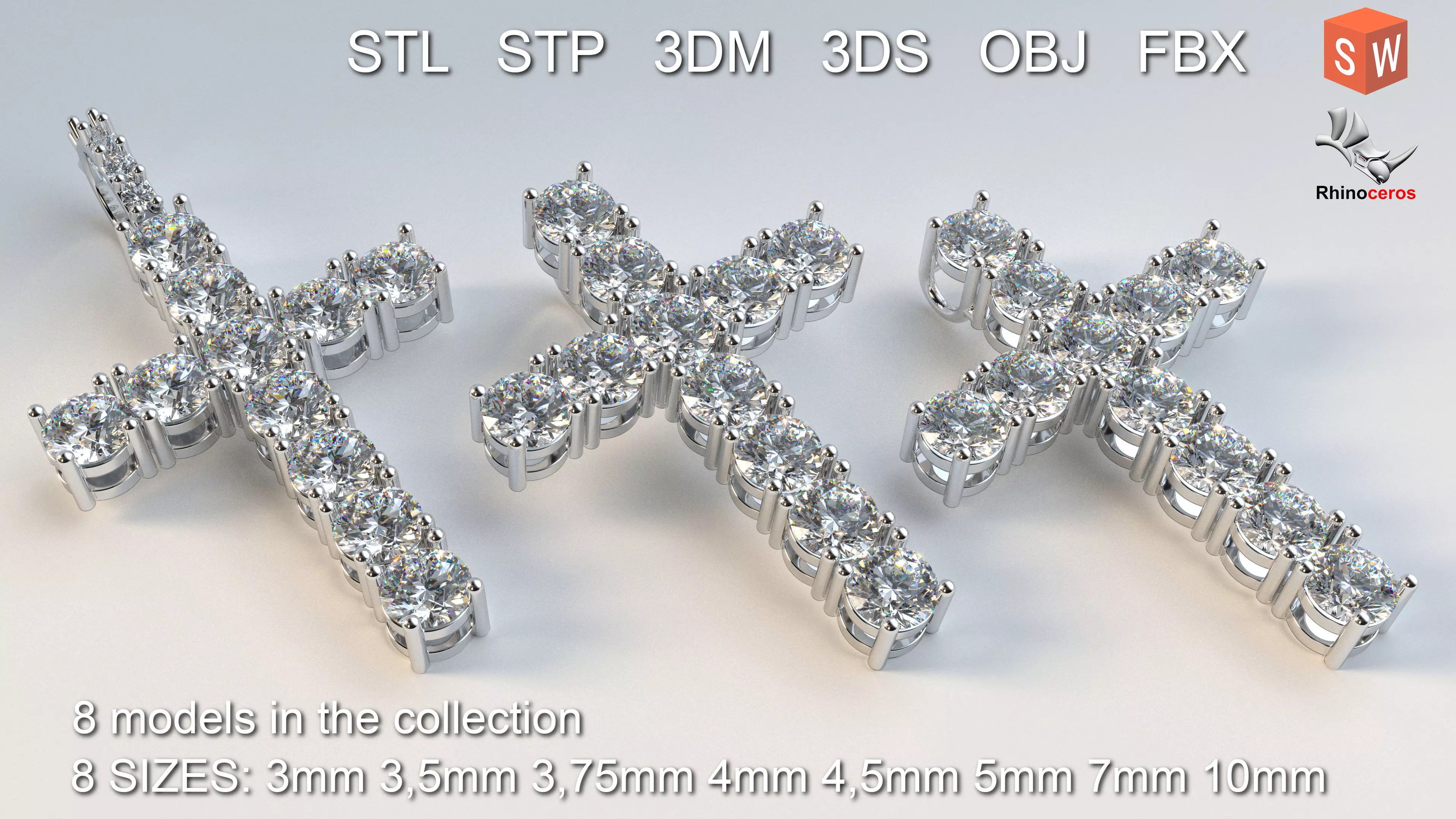 Collection Cross with diamonds _0