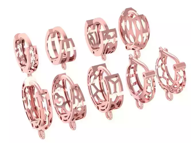 Elegant Set of 9 Hoop Earrings for Women 767