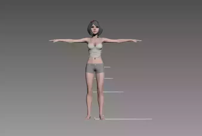 Asian-beautiful-female-model-3D woman