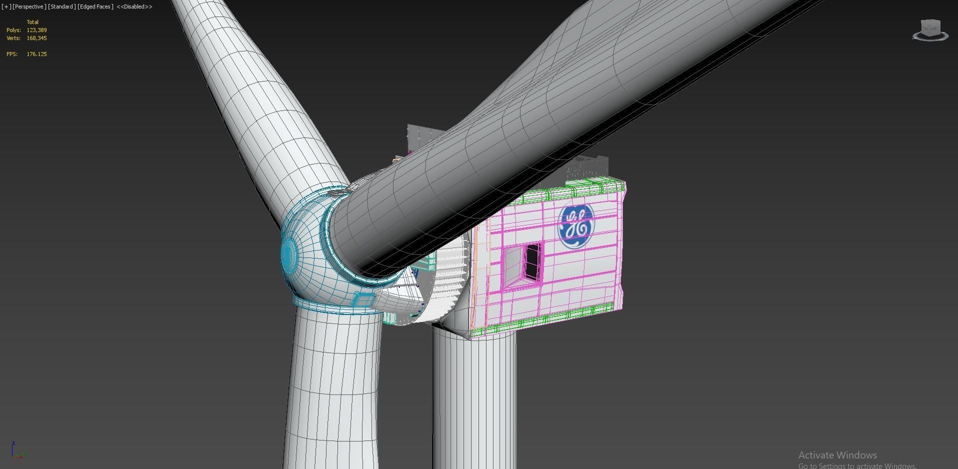 Wind Turbine GE Haliade-X 13MW 3D model_10
