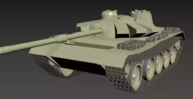 t-72 B tank 3D model